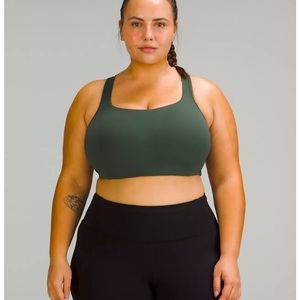 NWT Lululemon All Powered Up Sports Bra 40G Smoked Spruce NWT